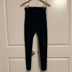 SPANX forest green High-Waisted velvet Leggings